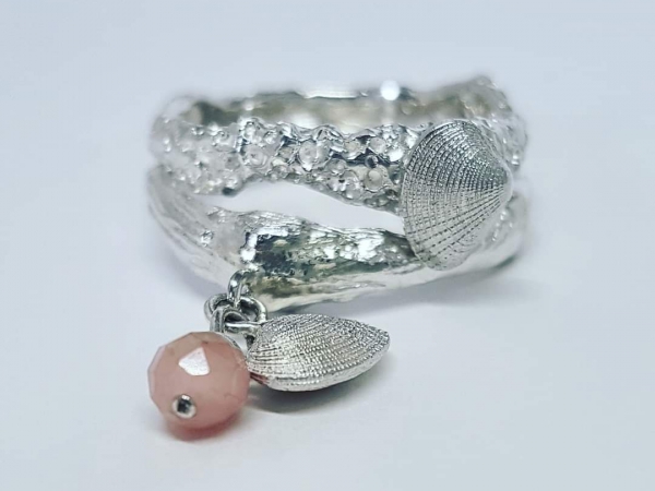 Atelier Solstice – Bague coquillage entier argent 925.