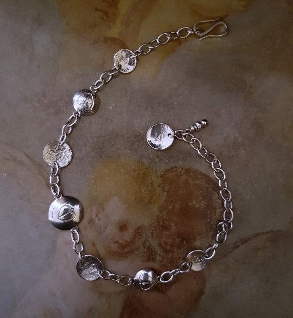 Atelier Solstice – Cupidon bracelet un rang en argent 925 