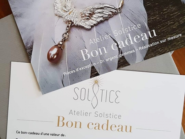 Atelier Solstice – Bon-cadeau personnalisé.