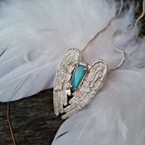 Pendentif «L'Ange gardien» avec opale