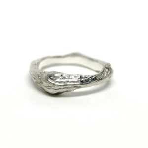 Bague branche en argent