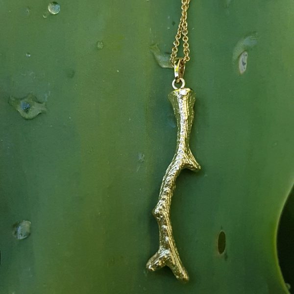 Pendentif «Baguette magique» or