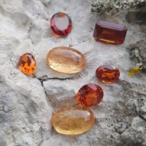 Grenat spessartite - Topaze impériale