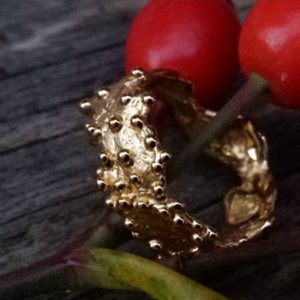 Bague végétale «Cendrillon» or jaune