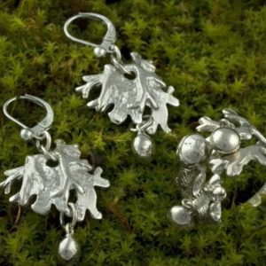 Boucles d’oreilles et bague
