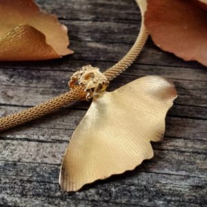 Pendentif feuille de Ginko