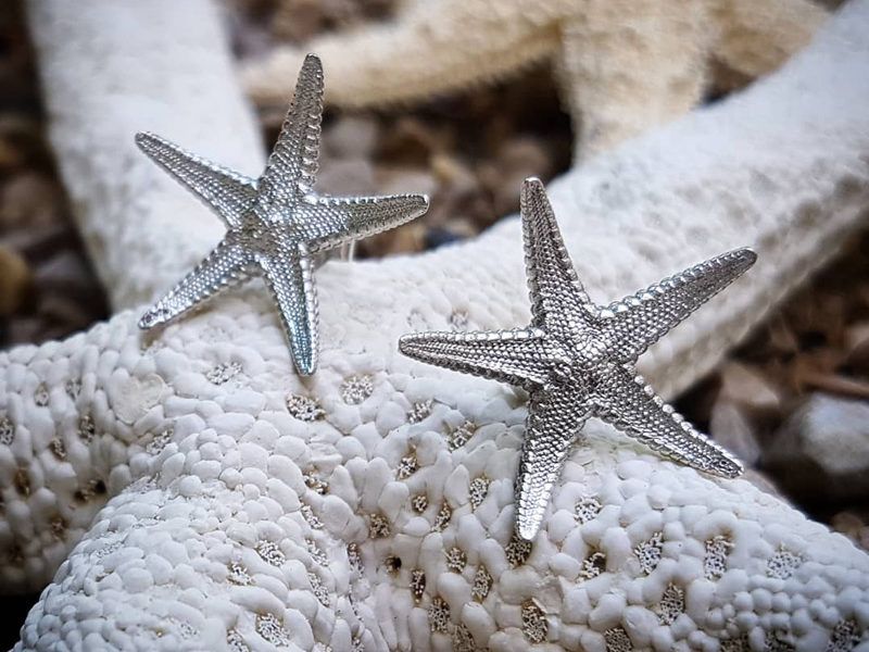 Boucles d’oreilles étoiles de mer