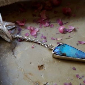 Pendentif étoile de mer et opale