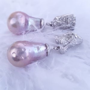 Boucles d’oreilles perles baroques
