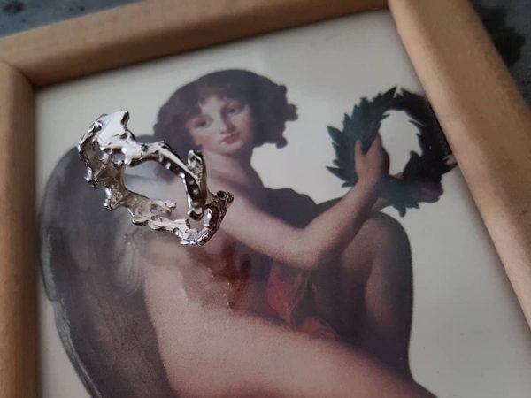 Bague végétale fine découpée