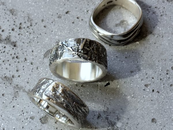 Bagues en argent oxydé